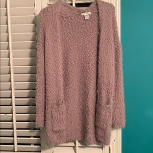 Fluffy oversized cardigan